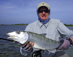 Bonefish capturé à Cuba Canne Thomas & Thomas Solar 9p soie 6 Moulinet Abel Super 5N  