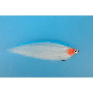 Mouche Lm2g mouche brochet - B28 -White & Blue Baitfish h5/0