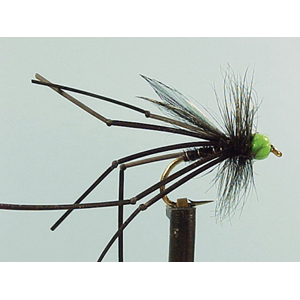 Mouche Lm2g nymphe casquée - N12 - Black Hothead Daddy  h 14