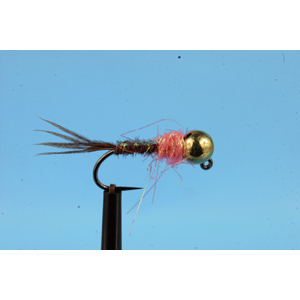 Mouche Lm2g nymphe tungsten - N48H -Coral Thorax Flashback  h10