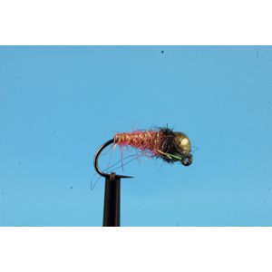 Mouche Lm2g nymphe tungsten - N48I -Coral Fibre Lite Flashback  h12