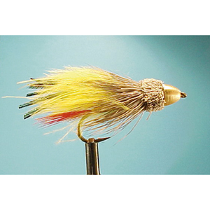 Mouche Lm2g streamer tête cône ou haltère - ST90 - Yellow Marabou  h6