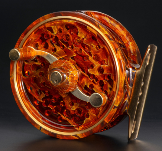 Moulinet Ténor AR Artistique Cognac & Or - Soie 3 à 6 
