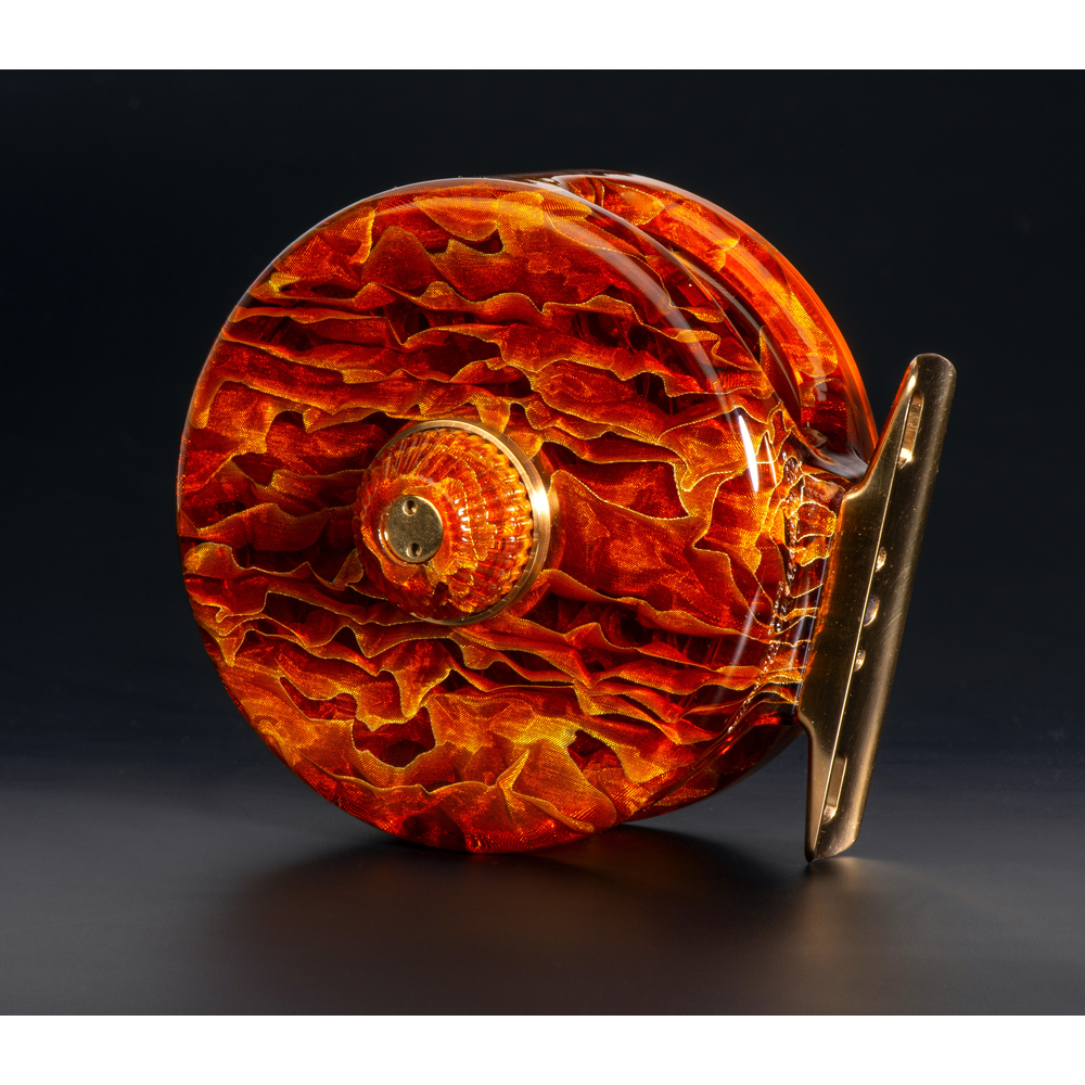 Moulinet Ténor Artistique - Cognac & Or - Soie 3 à 6