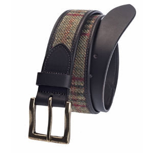 Ceinture en Tweed Ecossais - Vert - Taille M